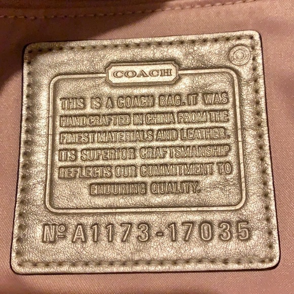 🌻COACH F17035 🌻 KHAKI GOLD AUDREY OP SIGNATURE - Picture 5 of 9